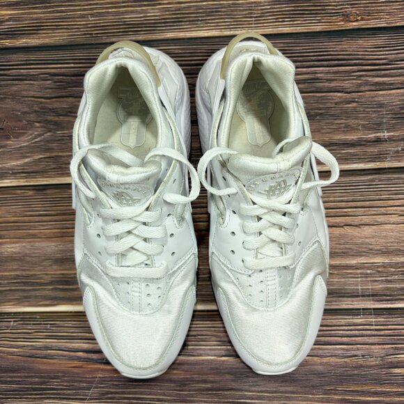 Nike Air Huarache Run Women's White Athletic Running Shoes Size 9 - Picture 7 of 8